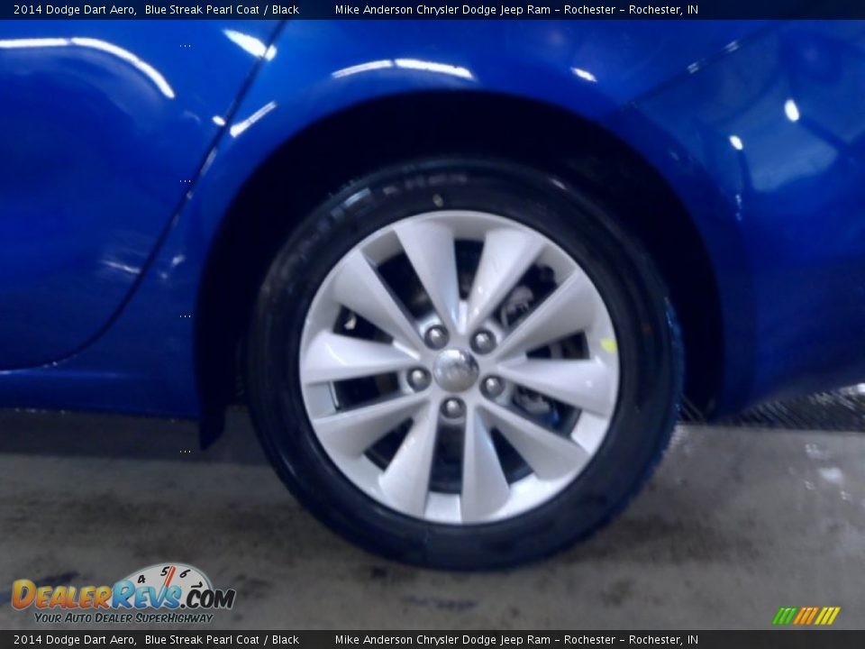 2014 Dodge Dart Aero Blue Streak Pearl Coat / Black Photo #7