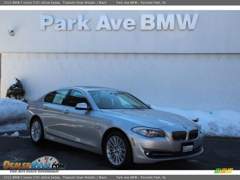 2013 BMW 5 Series 535i xDrive Sedan Titanium Silver Metallic / Black Photo #1