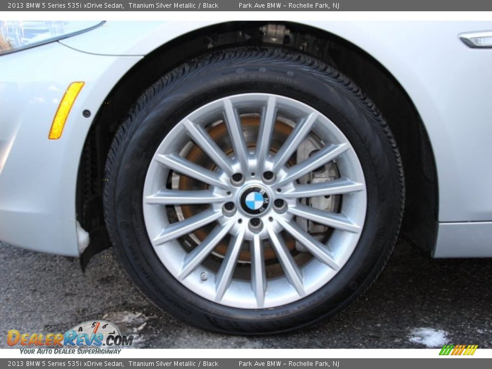 2013 BMW 5 Series 535i xDrive Sedan Titanium Silver Metallic / Black Photo #30