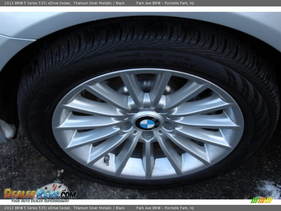 2013 BMW 5 Series 535i xDrive Sedan Titanium Silver Metallic / Black Photo #31