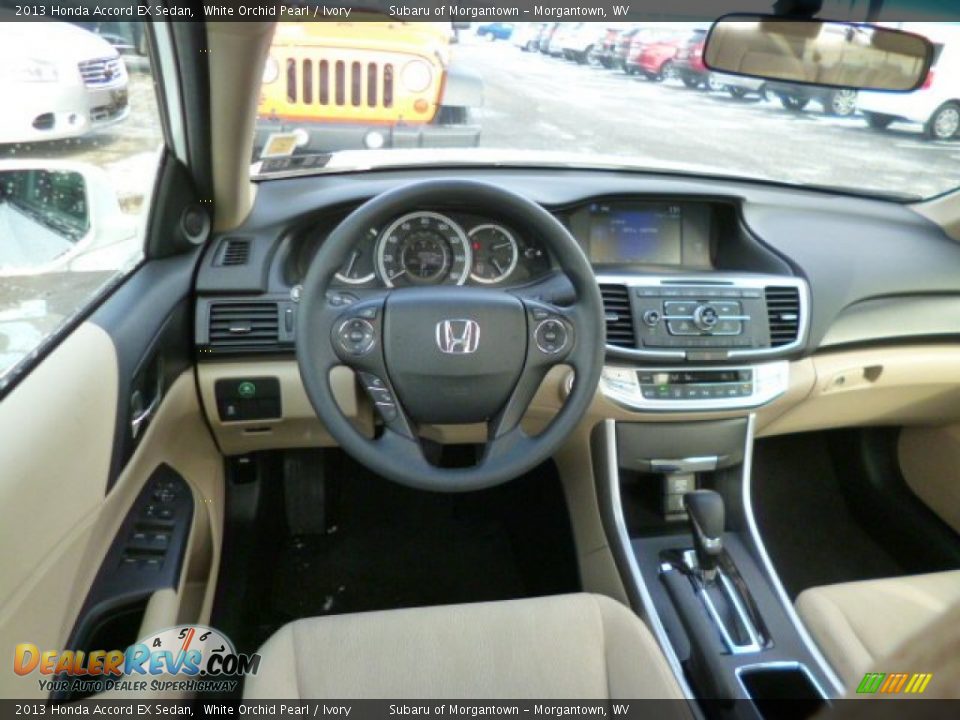 2013 Honda Accord EX Sedan White Orchid Pearl / Ivory Photo #14