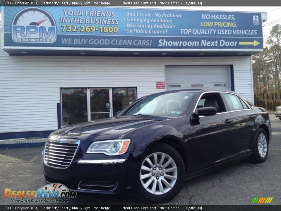 2012 Chrysler 300 Blackberry Pearl / Black/Light Frost Beige Photo #1