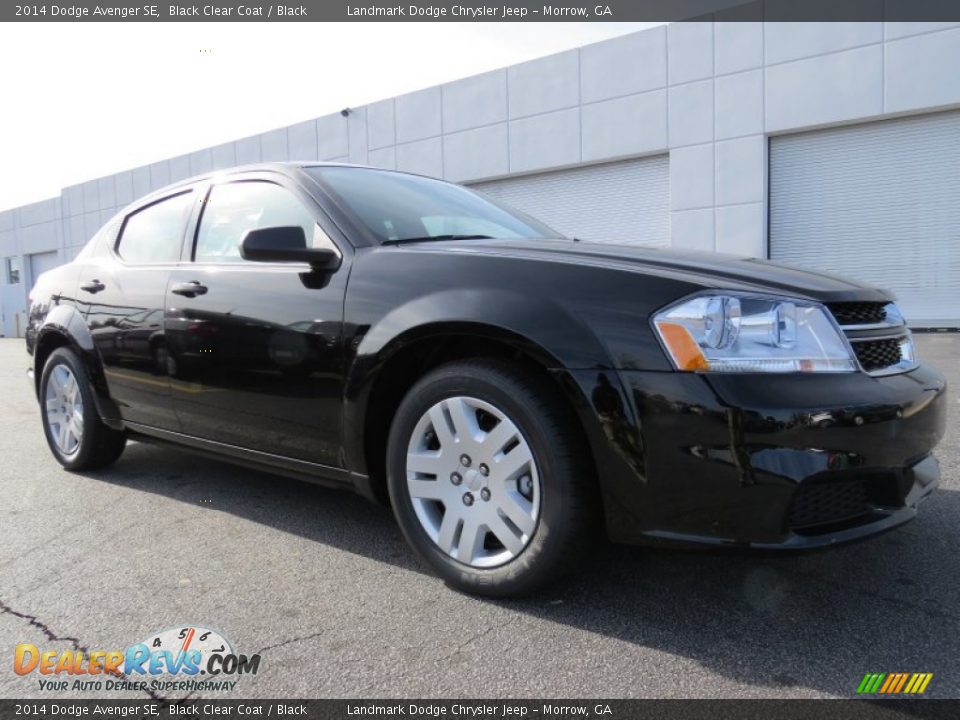 2014 Dodge Avenger SE Black Clear Coat / Black Photo #4