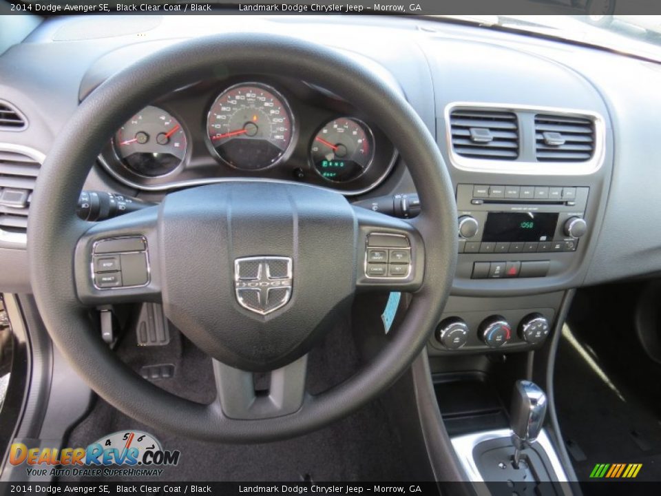 2014 Dodge Avenger SE Black Clear Coat / Black Photo #8