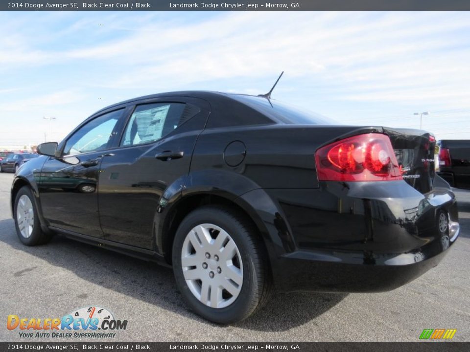 2014 Dodge Avenger SE Black Clear Coat / Black Photo #2