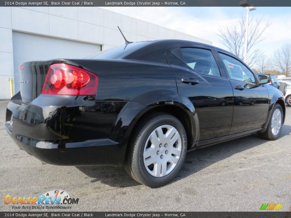 2014 Dodge Avenger SE Black Clear Coat / Black Photo #3