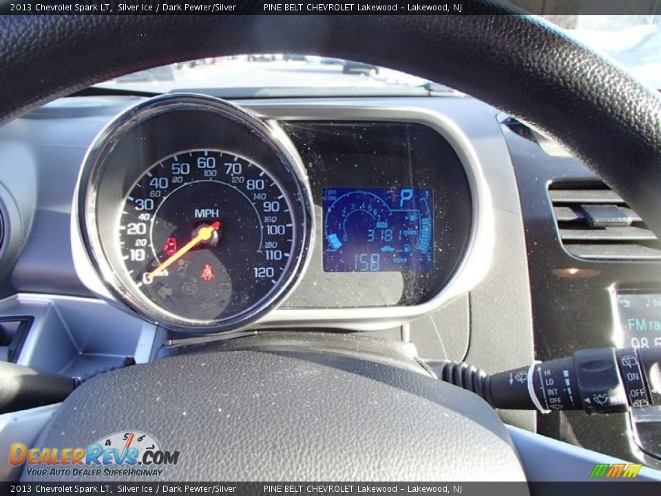 2013 Chevrolet Spark LT Silver Ice / Dark Pewter/Silver Photo #14