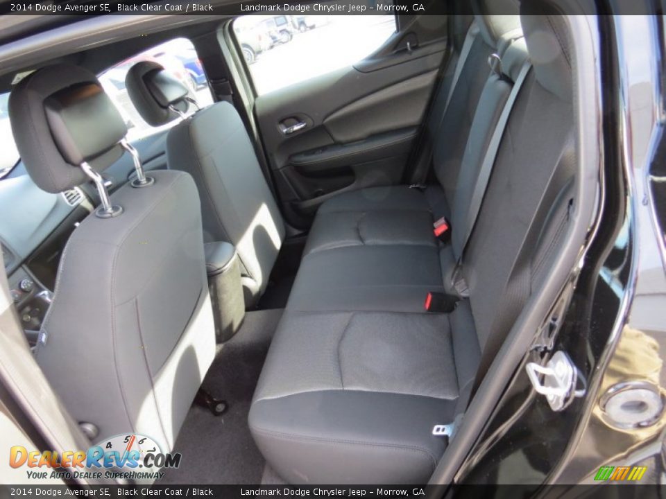 2014 Dodge Avenger SE Black Clear Coat / Black Photo #7