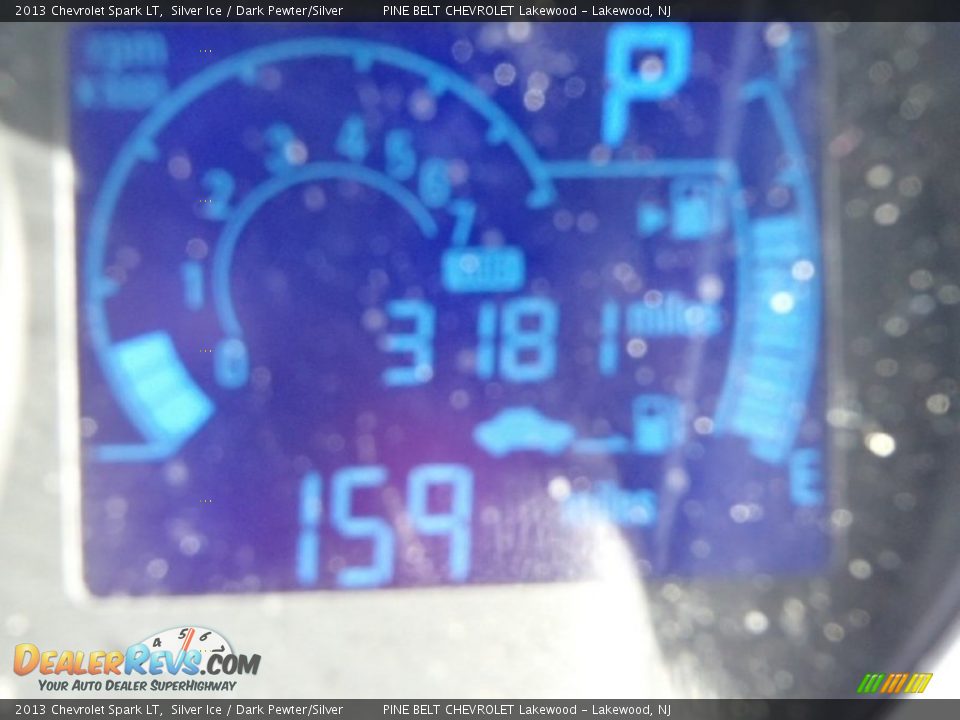 2013 Chevrolet Spark LT Silver Ice / Dark Pewter/Silver Photo #27