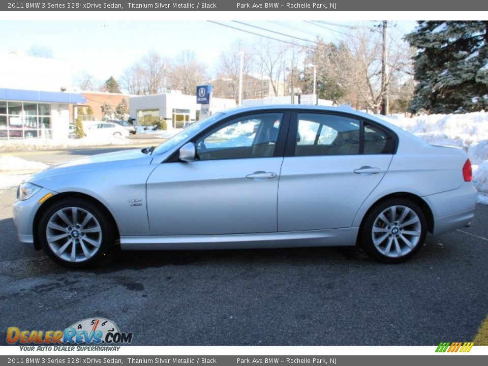 2011 BMW 3 Series 328i xDrive Sedan Titanium Silver Metallic / Black Photo #5