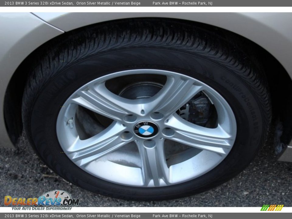 2013 BMW 3 Series 328i xDrive Sedan Orion Silver Metallic / Venetian Beige Photo #31
