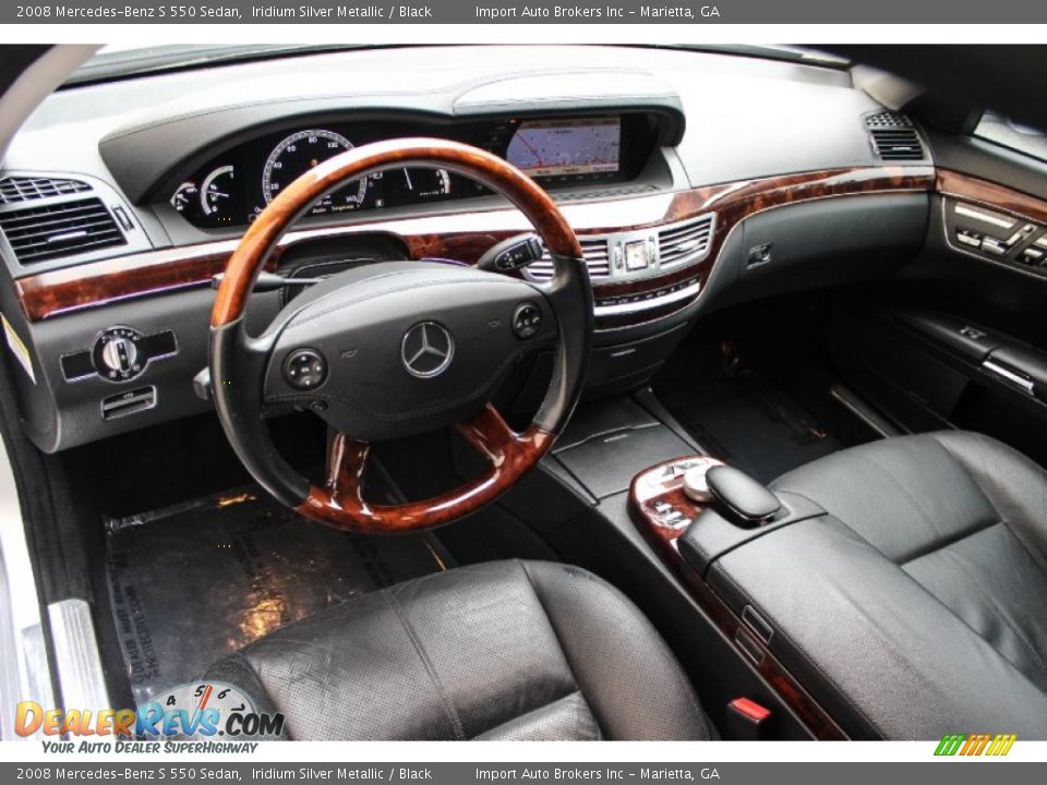 2008 Mercedes-Benz S 550 Sedan Iridium Silver Metallic / Black Photo #8