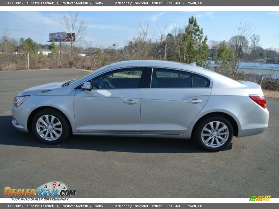 2014 Buick LaCrosse Leather Quicksilver Metallic / Ebony Photo #3