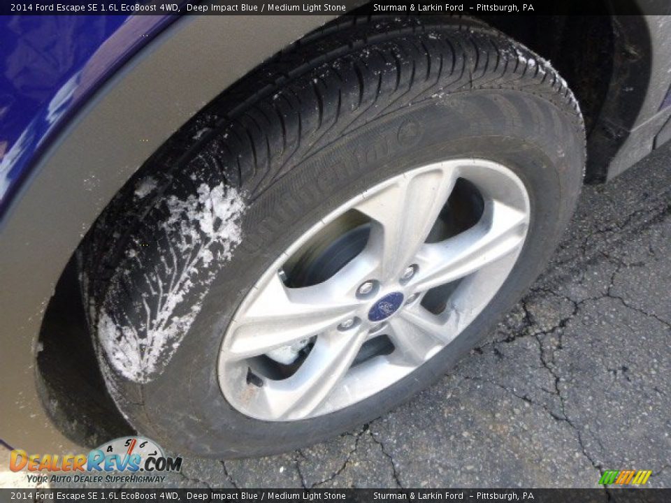 2014 Ford Escape SE 1.6L EcoBoost 4WD Deep Impact Blue / Medium Light Stone Photo #7