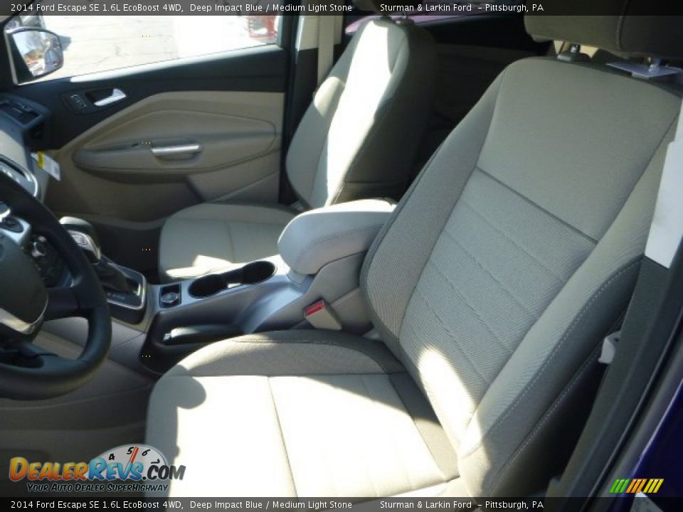 2014 Ford Escape SE 1.6L EcoBoost 4WD Deep Impact Blue / Medium Light Stone Photo #8