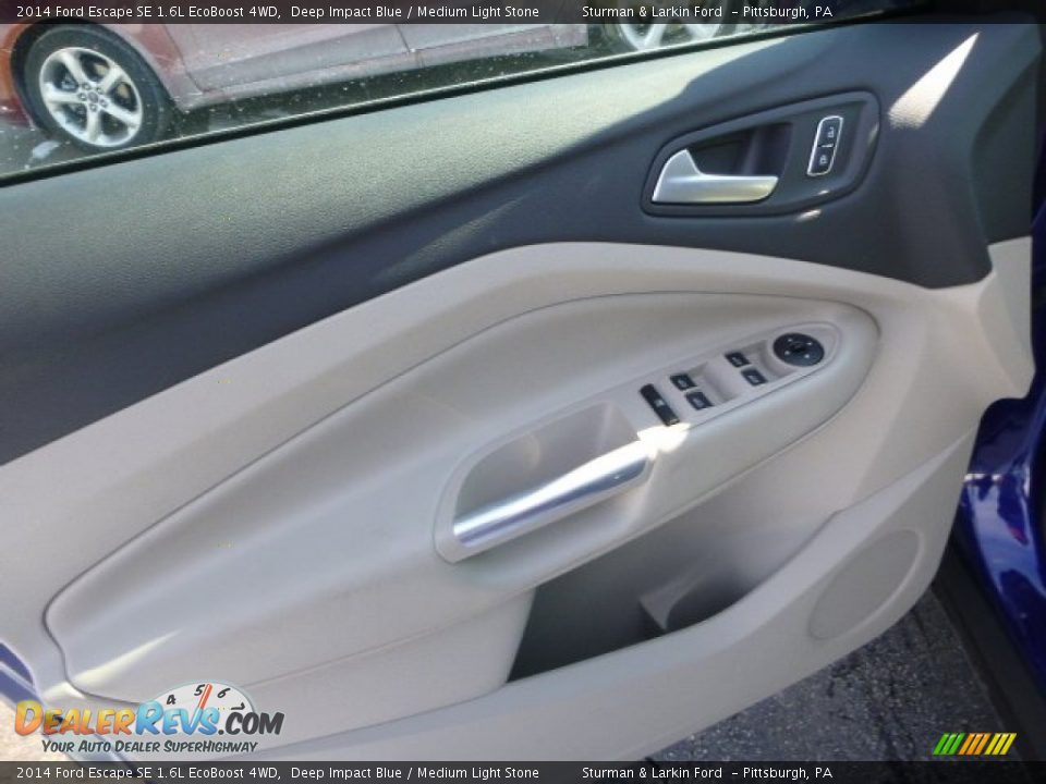 2014 Ford Escape SE 1.6L EcoBoost 4WD Deep Impact Blue / Medium Light Stone Photo #11