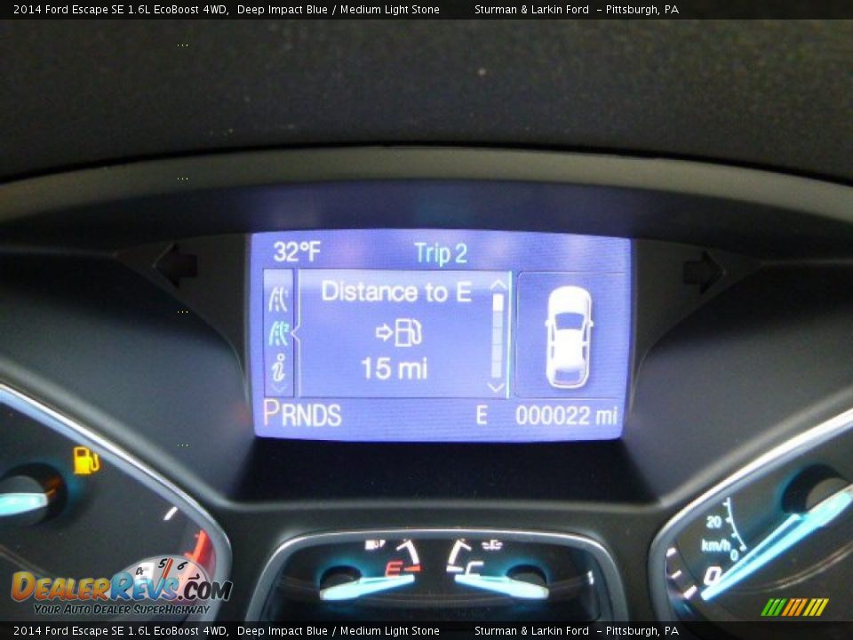 2014 Ford Escape SE 1.6L EcoBoost 4WD Deep Impact Blue / Medium Light Stone Photo #14