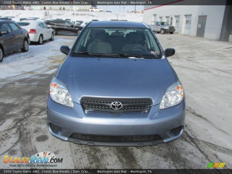 2006 Toyota Matrix AWD Cosmic Blue Metallic / Dark Gray Photo #3