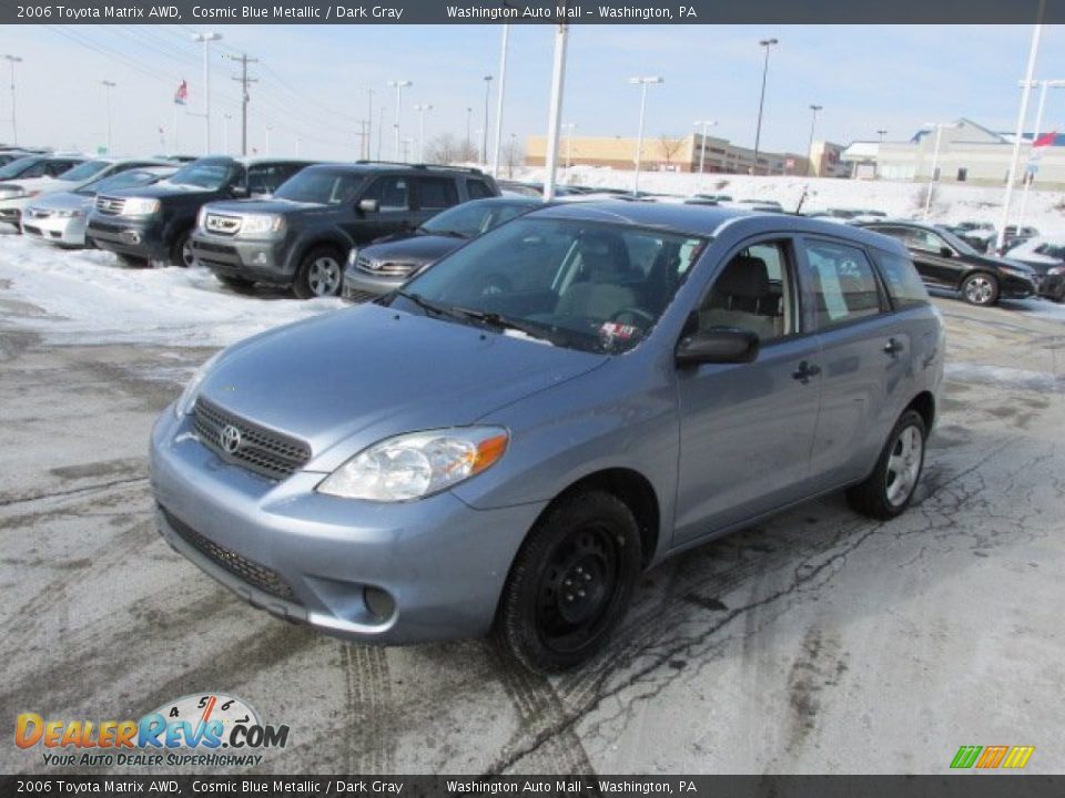 2006 Toyota Matrix AWD Cosmic Blue Metallic / Dark Gray Photo #4