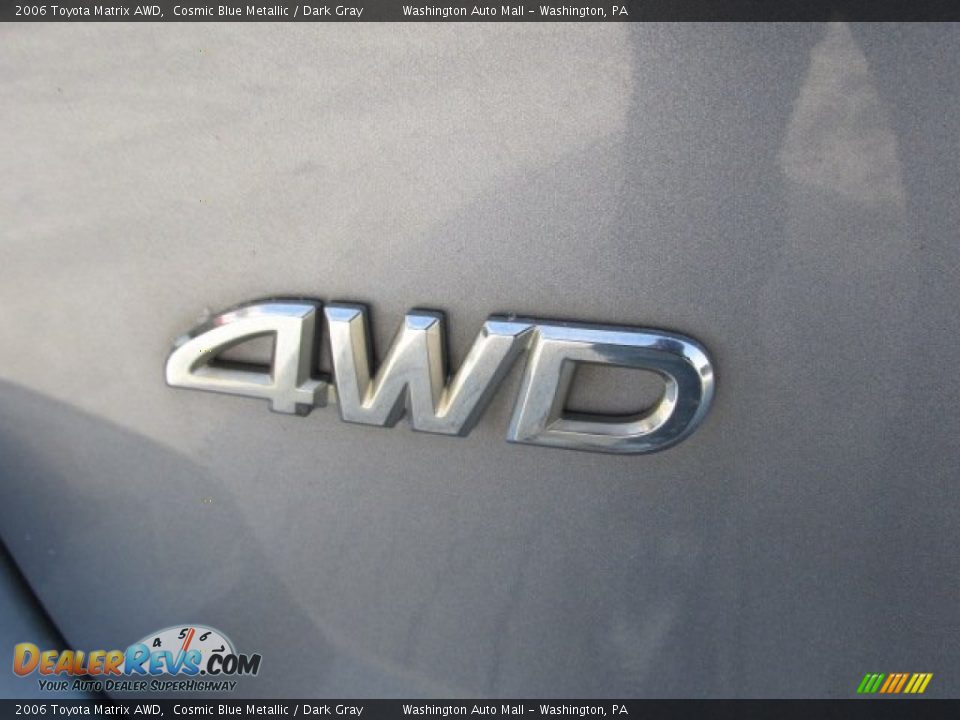 2006 Toyota Matrix AWD Cosmic Blue Metallic / Dark Gray Photo #8