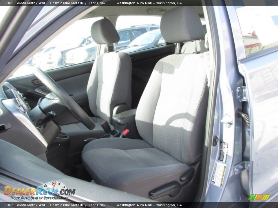2006 Toyota Matrix AWD Cosmic Blue Metallic / Dark Gray Photo #11