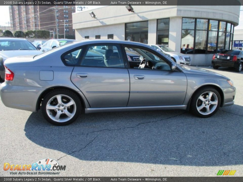 2008 Subaru Legacy 2.5i Sedan Quartz Silver Metallic / Off Black Photo #7