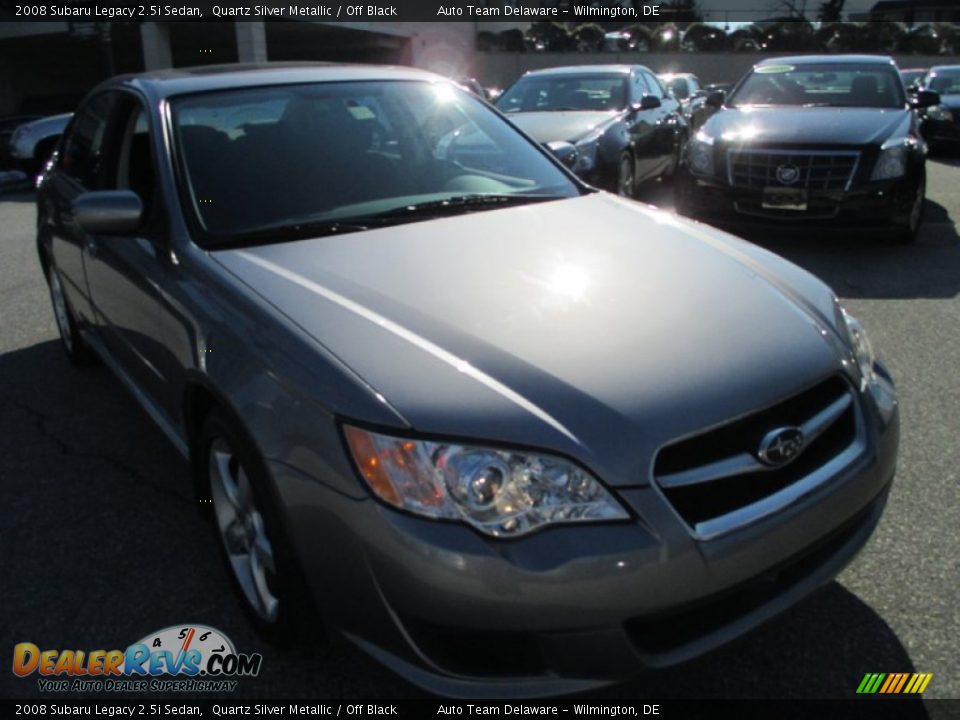 2008 Subaru Legacy 2.5i Sedan Quartz Silver Metallic / Off Black Photo #8