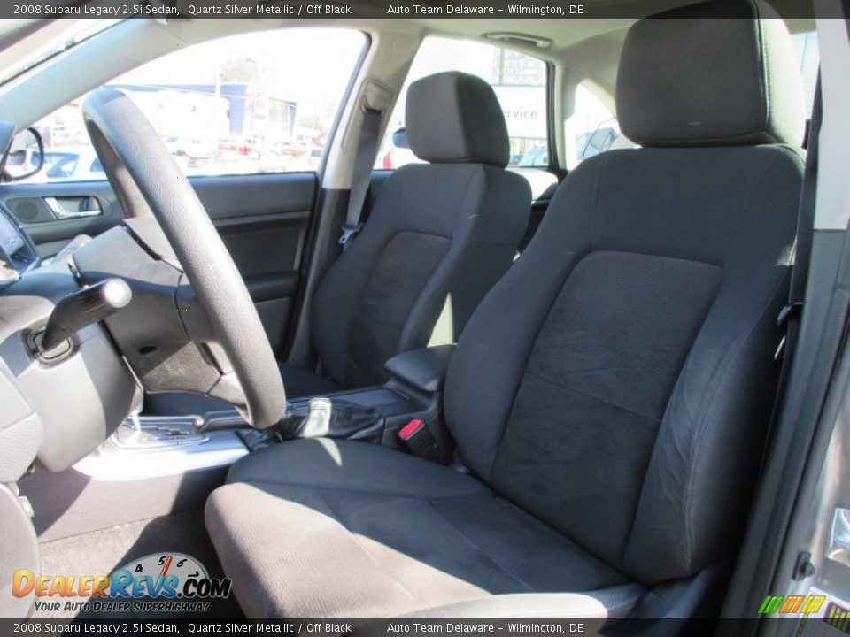 2008 Subaru Legacy 2.5i Sedan Quartz Silver Metallic / Off Black Photo #10