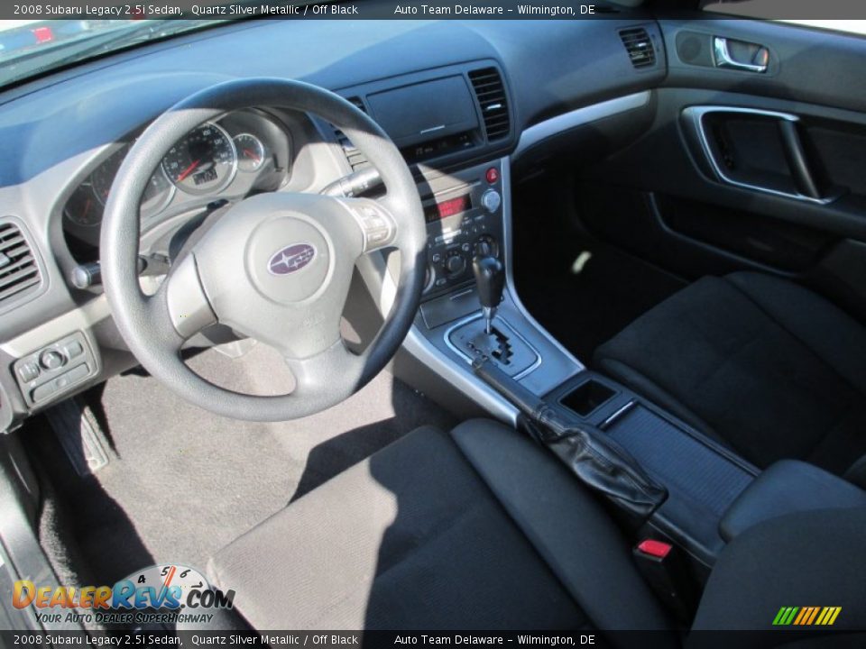 2008 Subaru Legacy 2.5i Sedan Quartz Silver Metallic / Off Black Photo #11