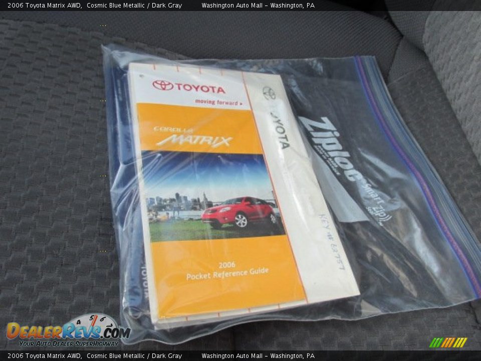 2006 Toyota Matrix AWD Cosmic Blue Metallic / Dark Gray Photo #18