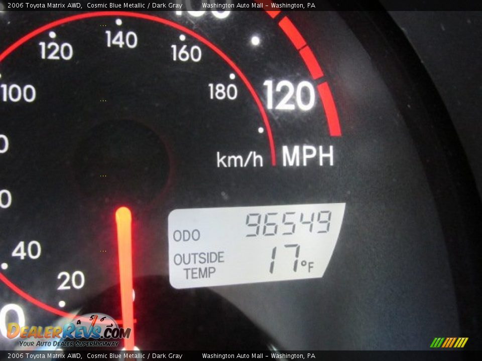 2006 Toyota Matrix AWD Cosmic Blue Metallic / Dark Gray Photo #20