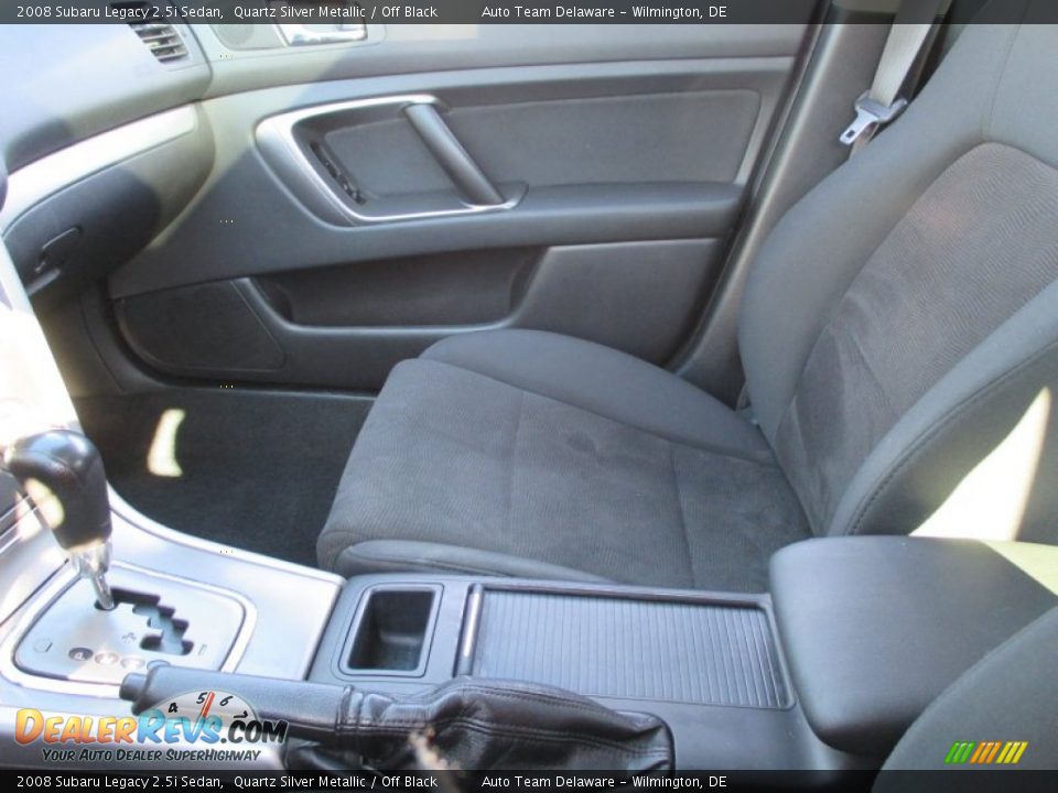 2008 Subaru Legacy 2.5i Sedan Quartz Silver Metallic / Off Black Photo #15