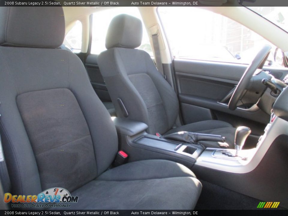 2008 Subaru Legacy 2.5i Sedan Quartz Silver Metallic / Off Black Photo #17