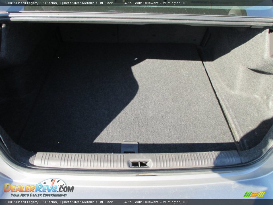 2008 Subaru Legacy 2.5i Sedan Quartz Silver Metallic / Off Black Photo #20