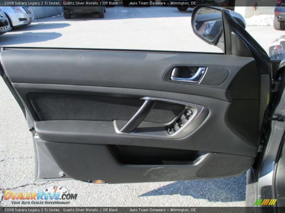 2008 Subaru Legacy 2.5i Sedan Quartz Silver Metallic / Off Black Photo #21