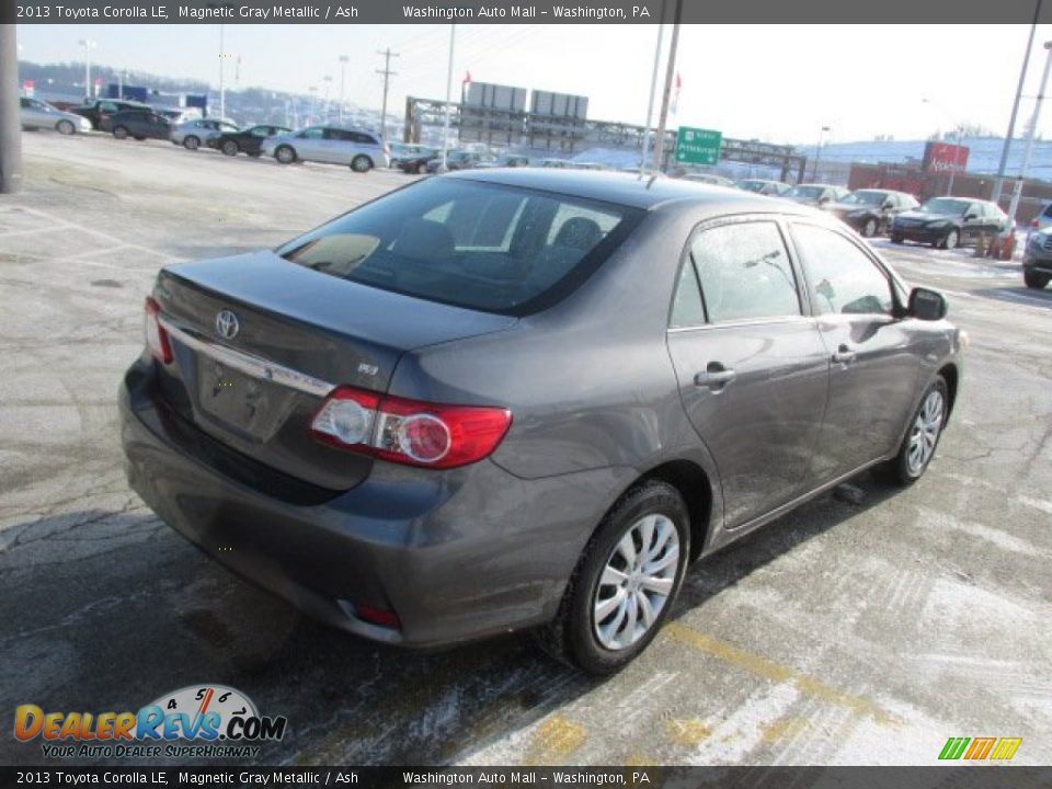 2013 Toyota Corolla LE Magnetic Gray Metallic / Ash Photo #8