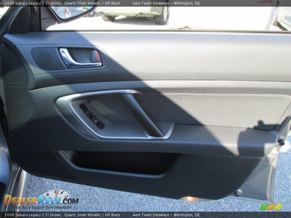 2008 Subaru Legacy 2.5i Sedan Quartz Silver Metallic / Off Black Photo #24