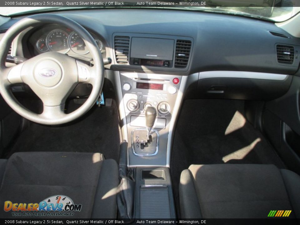 2008 Subaru Legacy 2.5i Sedan Quartz Silver Metallic / Off Black Photo #25
