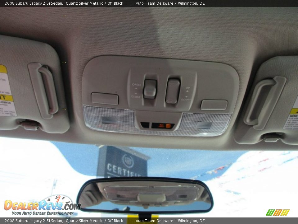 2008 Subaru Legacy 2.5i Sedan Quartz Silver Metallic / Off Black Photo #28