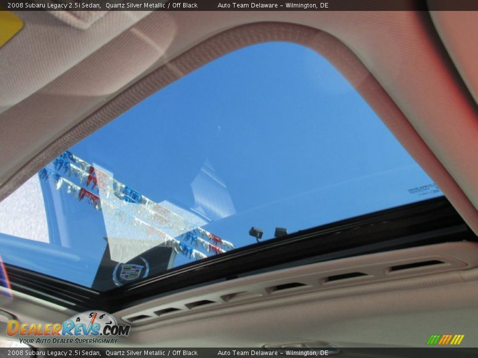 2008 Subaru Legacy 2.5i Sedan Quartz Silver Metallic / Off Black Photo #29