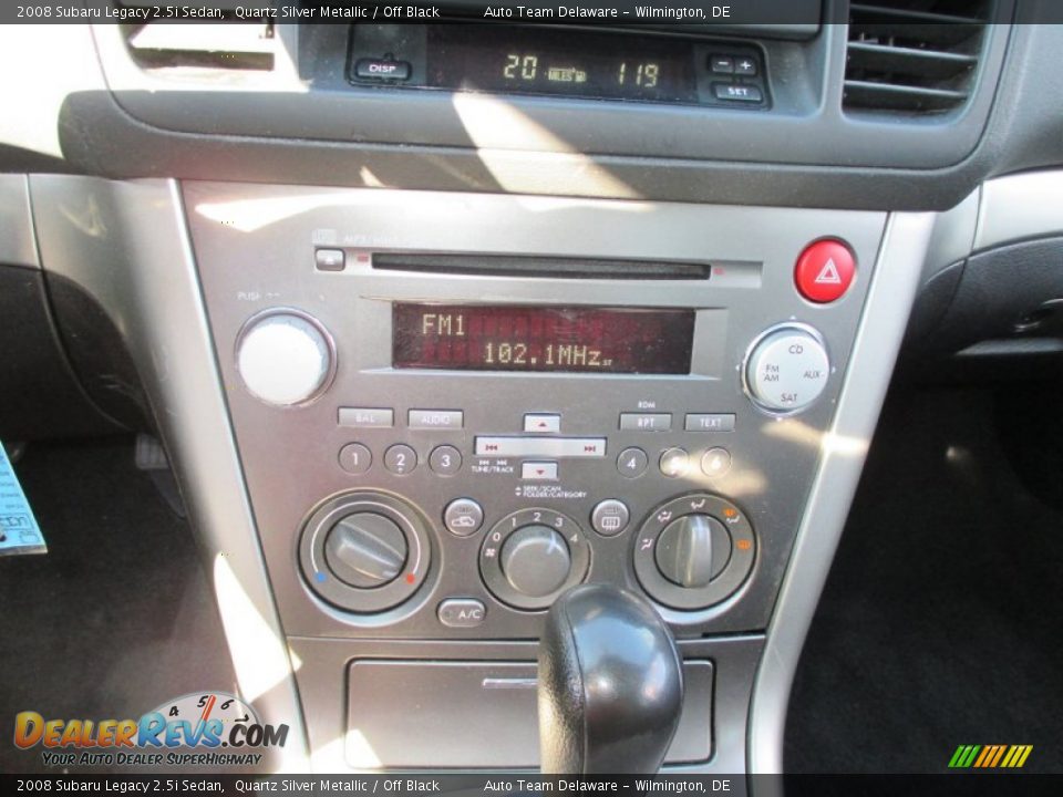 2008 Subaru Legacy 2.5i Sedan Quartz Silver Metallic / Off Black Photo #31