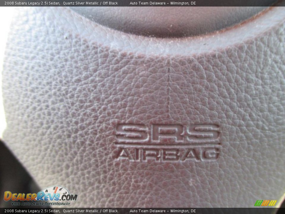 2008 Subaru Legacy 2.5i Sedan Quartz Silver Metallic / Off Black Photo #32