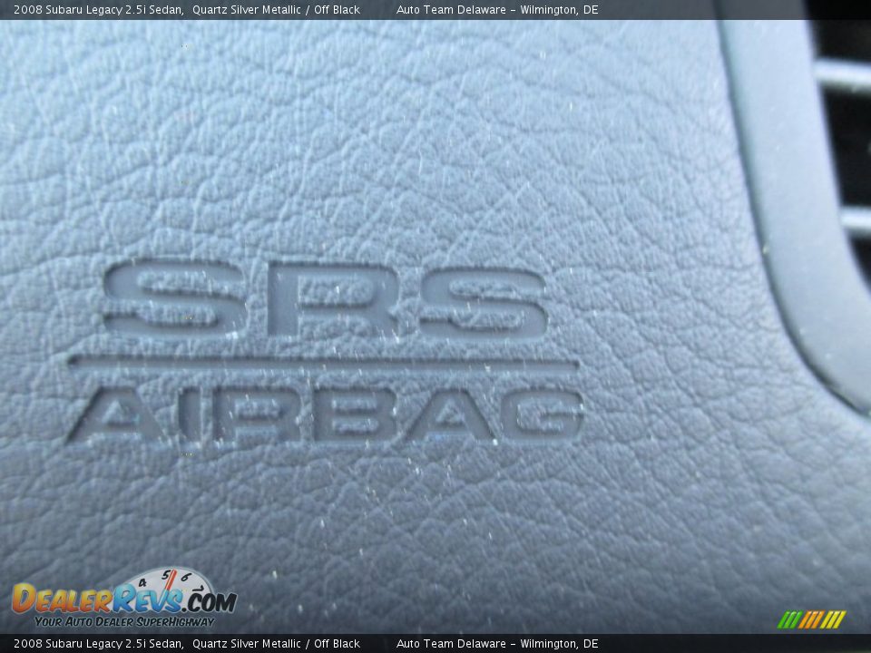 2008 Subaru Legacy 2.5i Sedan Quartz Silver Metallic / Off Black Photo #33