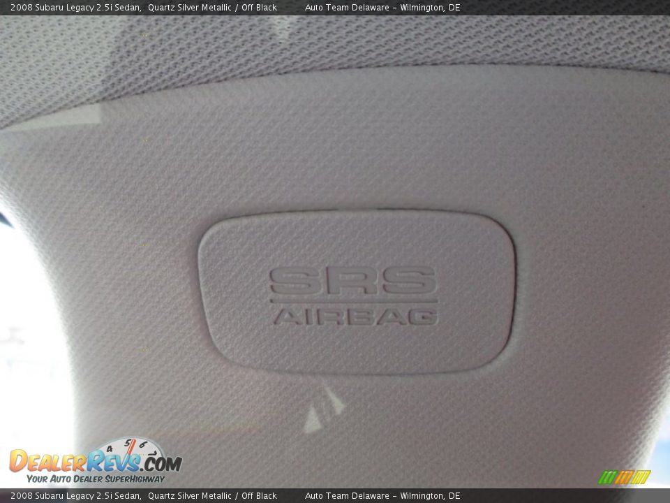 2008 Subaru Legacy 2.5i Sedan Quartz Silver Metallic / Off Black Photo #35
