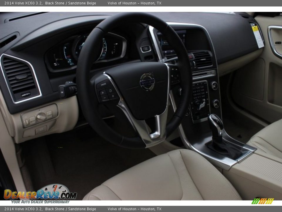 2014 Volvo XC60 3.2 Black Stone / Sandstone Beige Photo #11