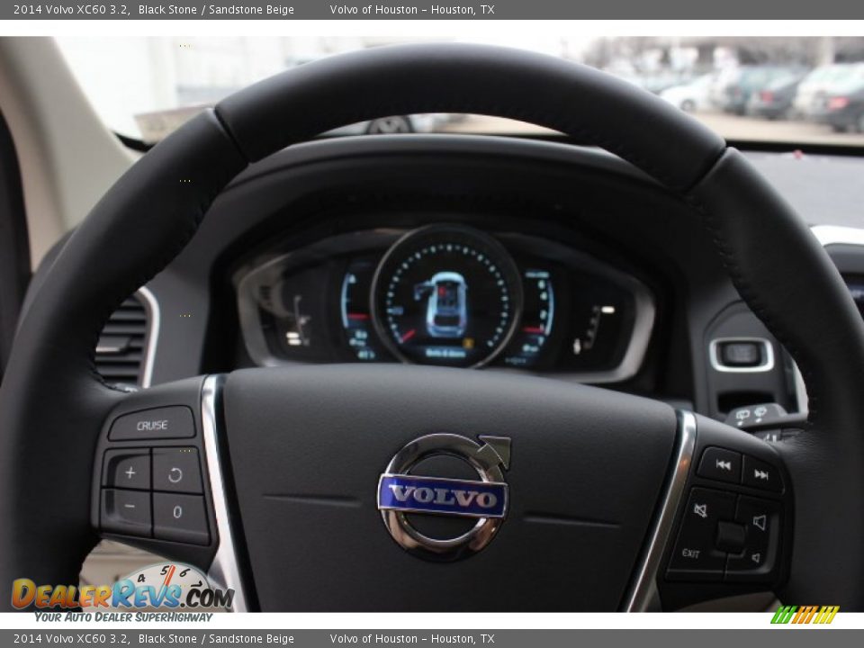 2014 Volvo XC60 3.2 Black Stone / Sandstone Beige Photo #20
