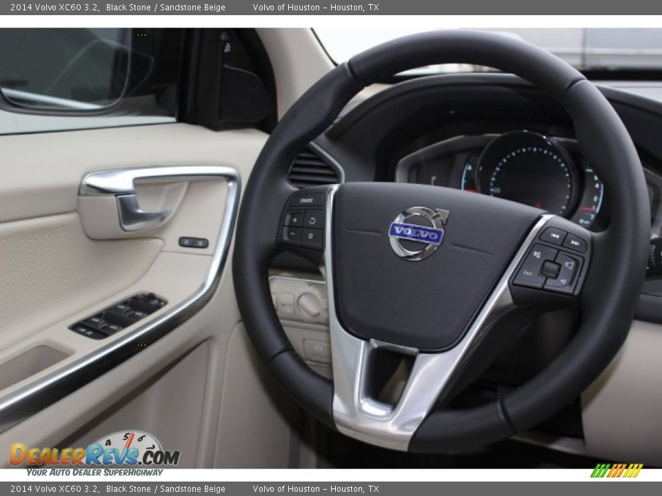 2014 Volvo XC60 3.2 Black Stone / Sandstone Beige Photo #28