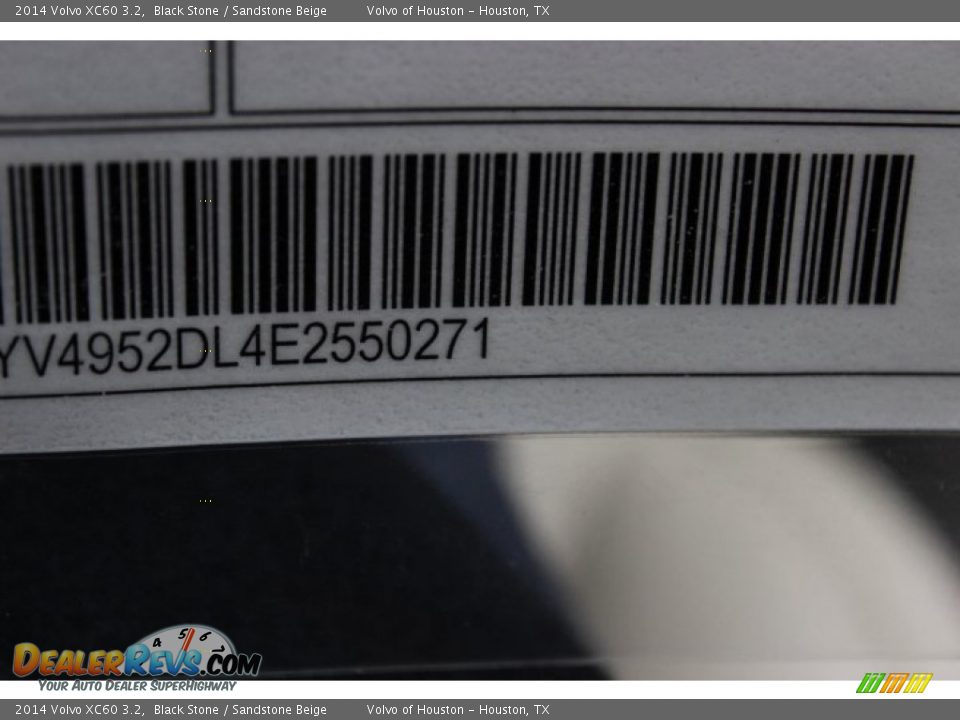 2014 Volvo XC60 3.2 Black Stone / Sandstone Beige Photo #36