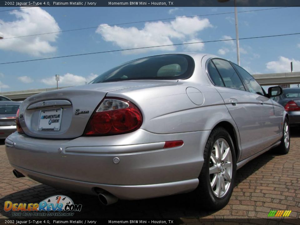 2002 Jaguar S-Type 4.0 Platinum Metallic / Ivory Photo #5