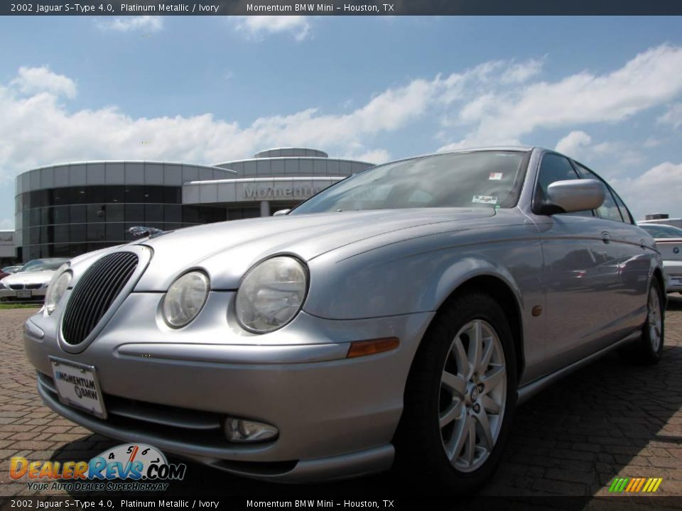 2002 Jaguar S-Type 4.0 Platinum Metallic / Ivory Photo #9